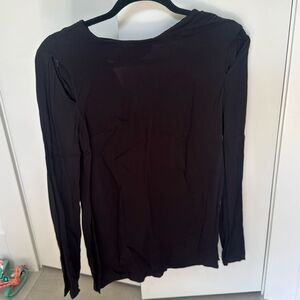 & Other Stories black Top cold shoulder tunic xs